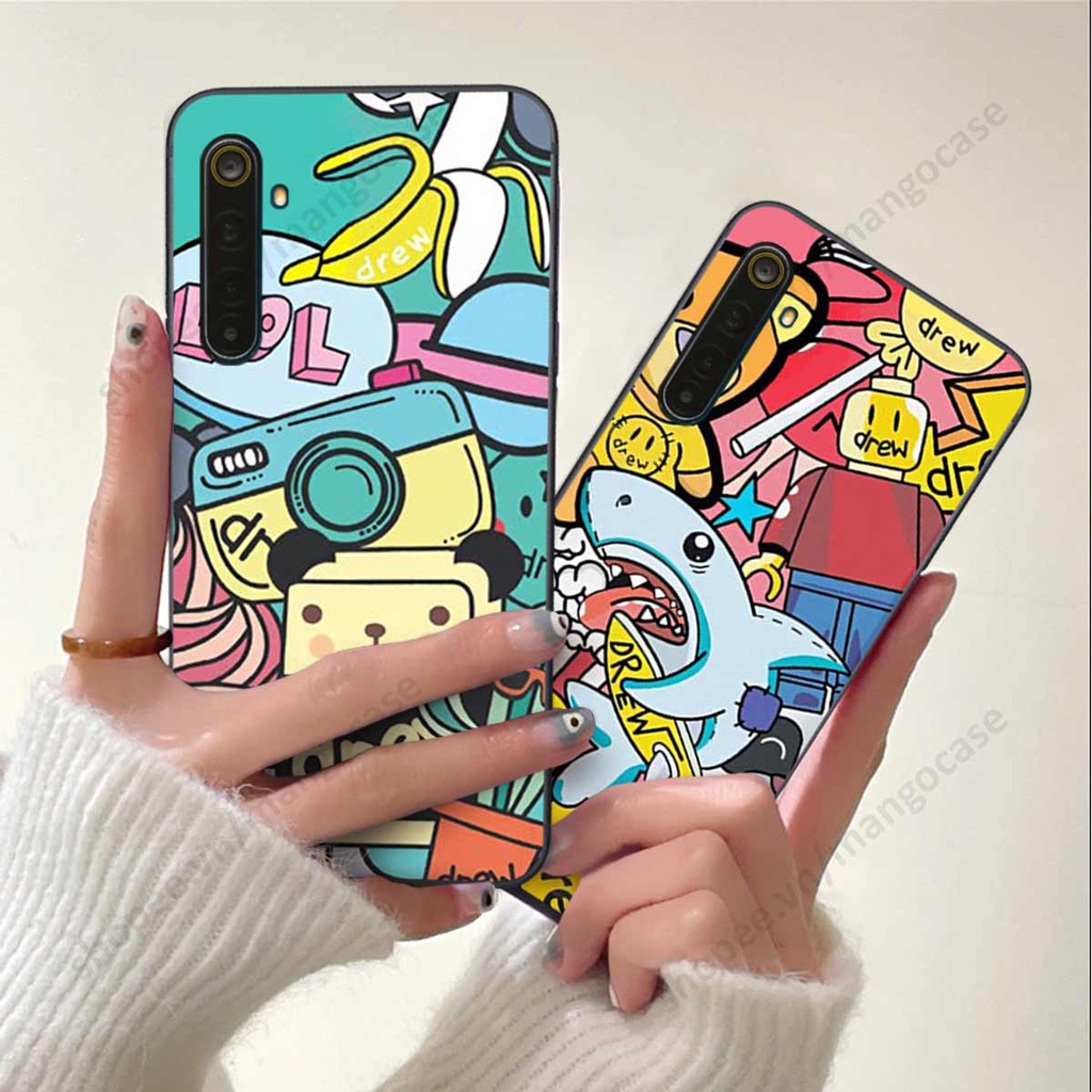 Ốp lưng điện thoại Realme 6 / 6 Pro drew, kaws, bape cao cấp, vỏ ốp rẻ đẹp