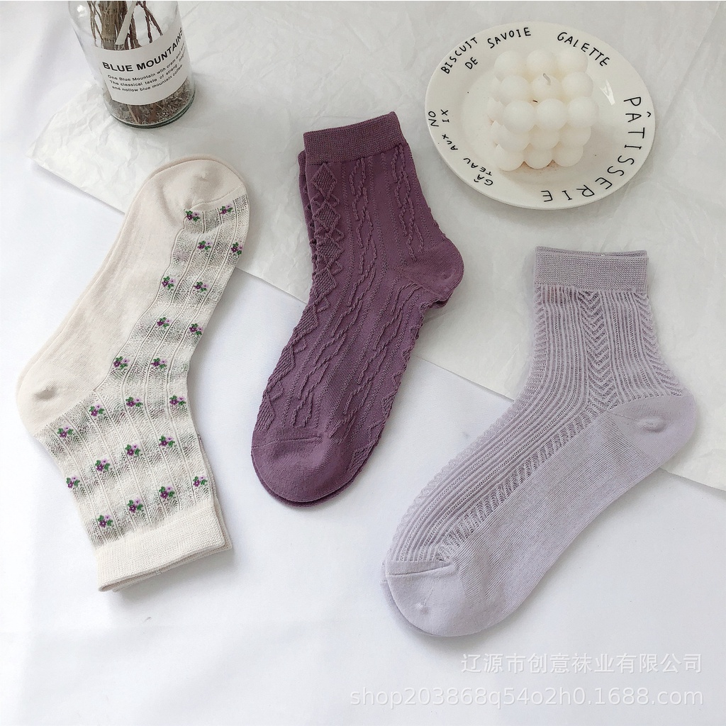 Vớ cổ cao nữ Dễ thương Tất nữ cao cổ Cute Nhật Bản Hàn Quốc