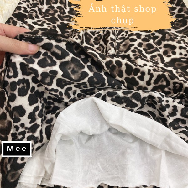 Chân váy Da Báo Dáng Dài Nữ🌸 Đầm Midi Dáng Xòe Da Beo Cạp Cao Chun Lưng Bánh Bèo Siêu Xinh | BigBuy360 - bigbuy360.vn