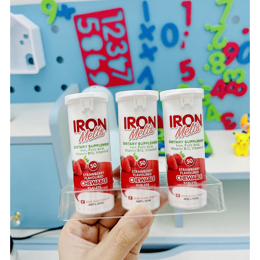 Sắt ngậm Iron Melts Úc 50 viên