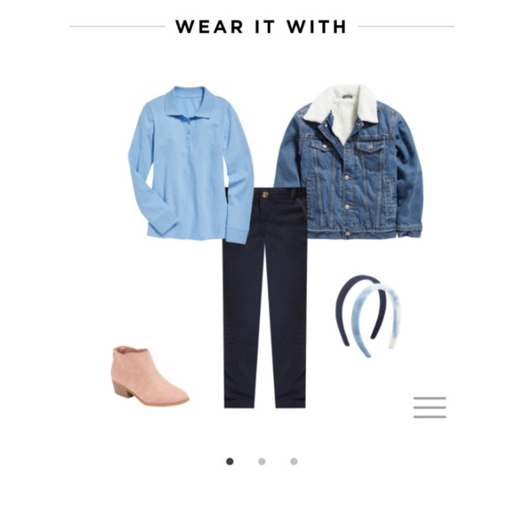 Áo onavy polo dài tay bé gái 5y-18y lỗi không có cúc