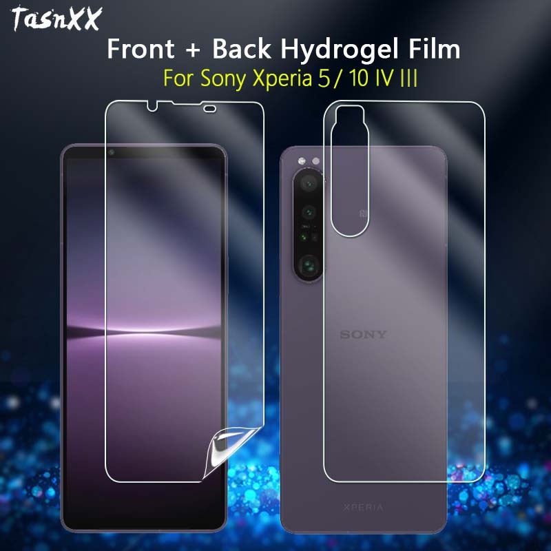 Kính Cường Lực Trước / Sau 2 Trong 1 Bảo Vệ Màn Hình Điện Thoại Sony Xperia 10 5 IV III