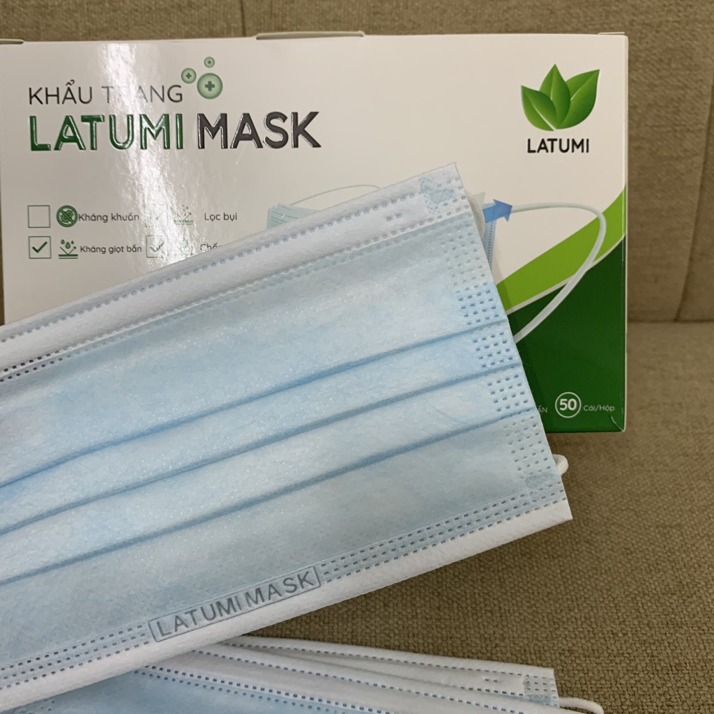  Khẩu Trang Y tế ⚜️LATUMI⚜️ Khẩu Trang 50 Chiếc Dày Dặn Kháng Khuẩn 99% | BigBuy360 - bigbuy360.vn