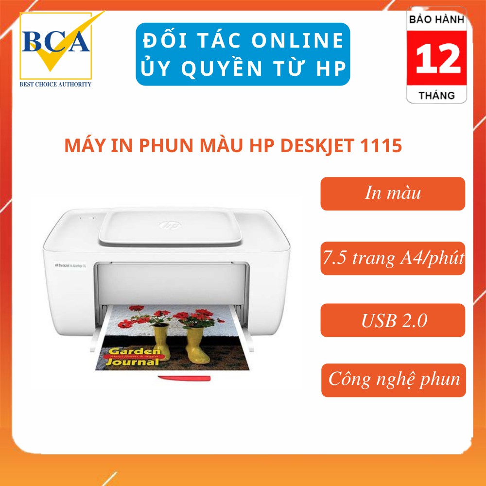 Máy in phun màu HP DeskJet Ink Advantage 1115 Printer _ F5S21B