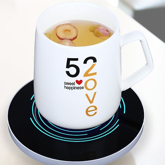Đế Hâm Nóng Điện Tử Tặng Kèm Cốc Uống CAFE