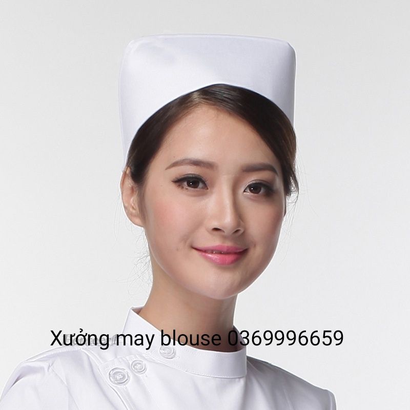 Mũ y tá - Mũ điều dưỡng trắng
