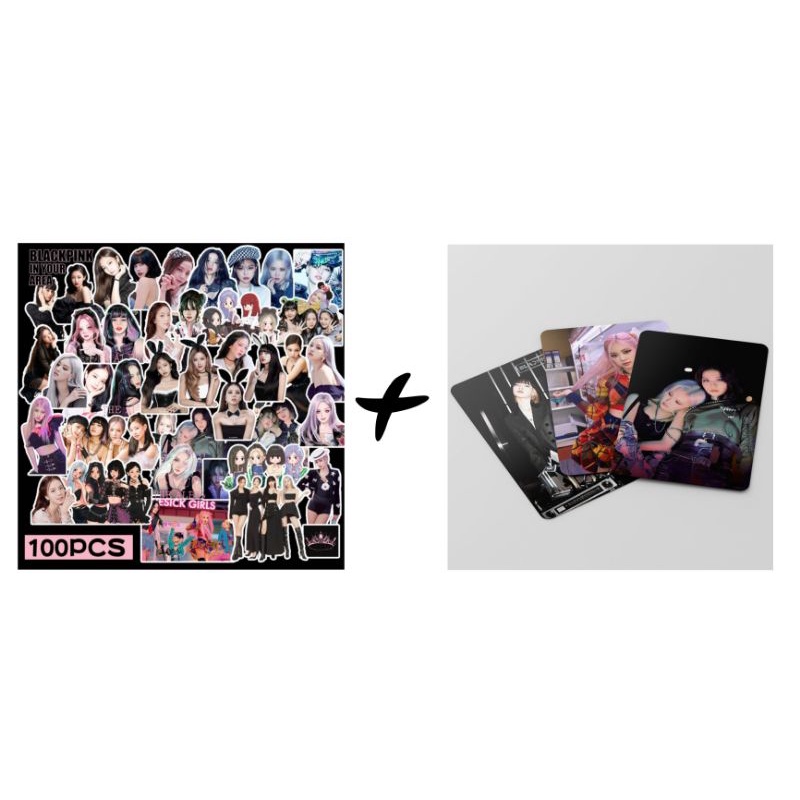 Set 10 sticker và 5 card Blackpink siêu rẻ