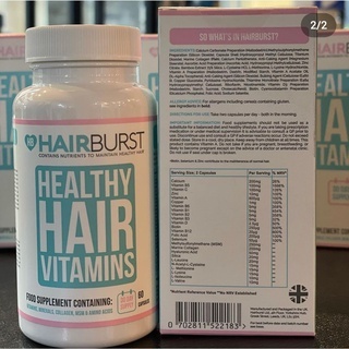 Viên uống vitamin chăm sóc , kích thích mọc tóc healthy hairburst  60 viên/lọ