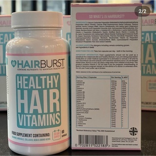 Viên uống vitamin chăm sóc , kích thích mọc tóc healthy hairburst 60 viên/lọ