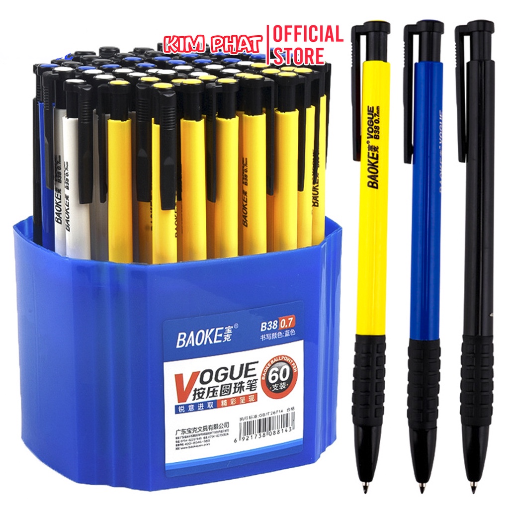 Bút bi Vogue Baoke B38 Mực Xanh 0.7mm