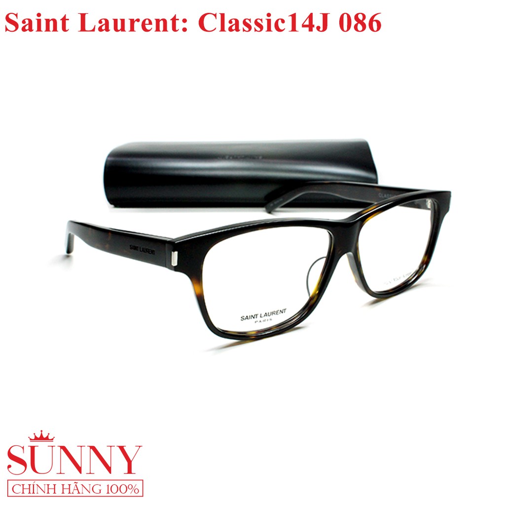 Gọng kính nam nữ thời trang Saint Laurent Classic14J chính hãng, bảo hành toàn quốc
