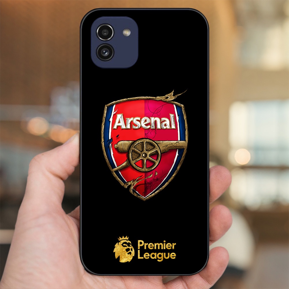 Ốp lưng Samsung A03 viền đen in hình Arsenal FC