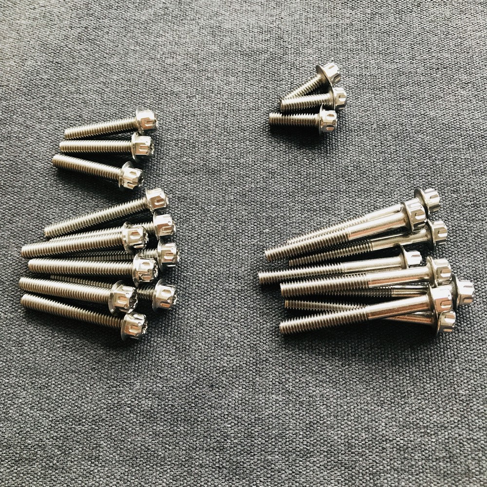 [TRANG TRÍ] Bộ ốc lốc máy INOX kiểu SALAYA gắn xe EXCITER 135 đời từ 2011 đến 2014