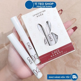 Set 5 son kem cace glaze velvet matte lip gloss nội địa trung