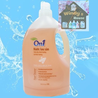 Nước Lau Sàn On1 Tinh Dầu Đinh Hương Và Hoắc Hương 4L - Sàn Sạch, Sáng Bóng, An Toàn Cho Trẻ Em