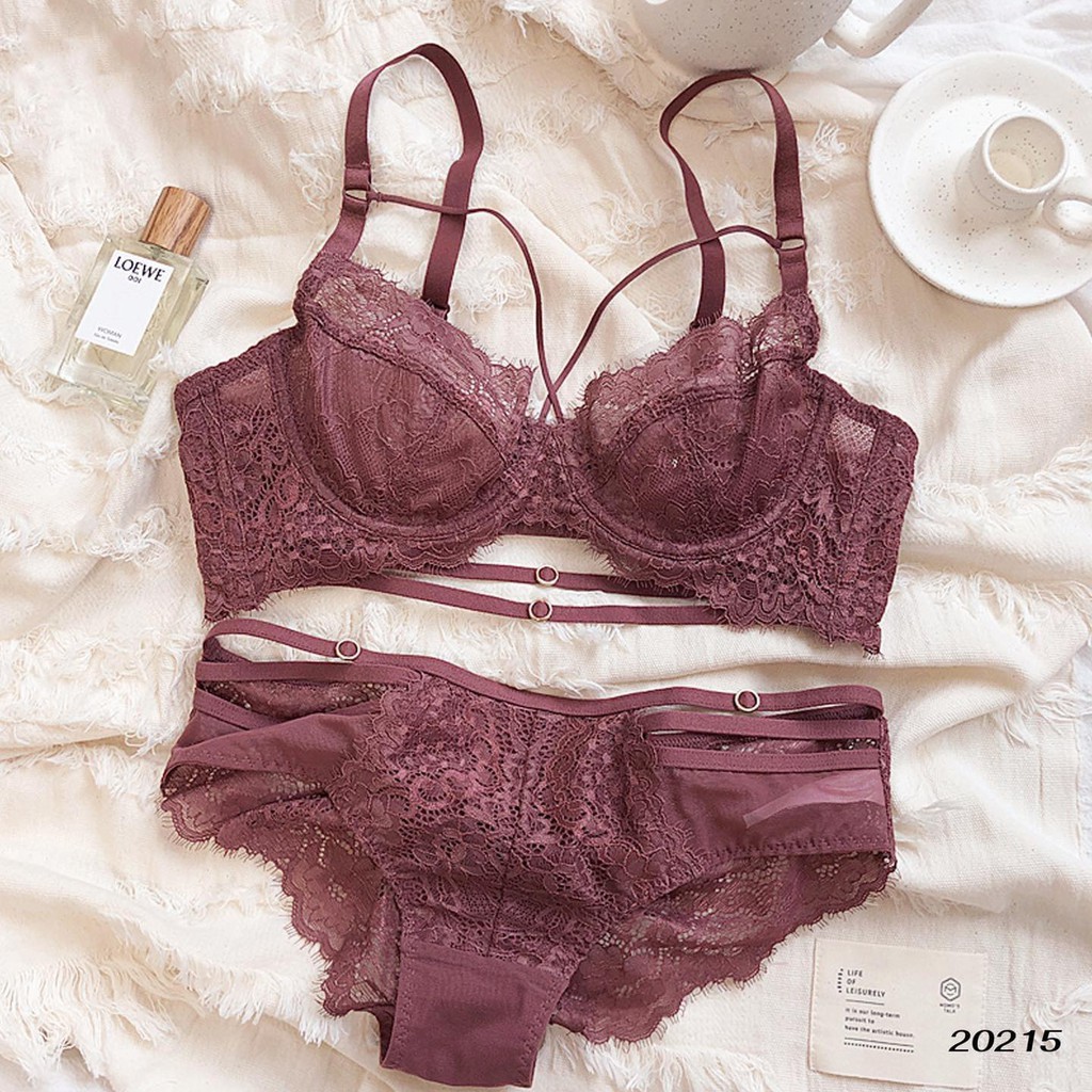 [FREESHIP] Set Bộ Đồ Lót Nữ LOLICK CHARM Khuy, Áo Bra Nữ Có Gọng Siêu Mỏng, 3 Dây Trang Trí Gợi Cảm Châu Âu | BigBuy360 - bigbuy360.vn
