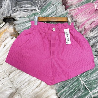 Quần short cạp cao tổ ong ( kèm ảnh thật)