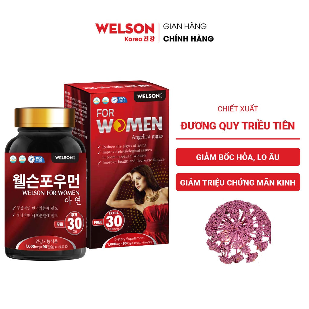 Viên uống nội tiết tố nữ Welson for Women Hộp 90 viên