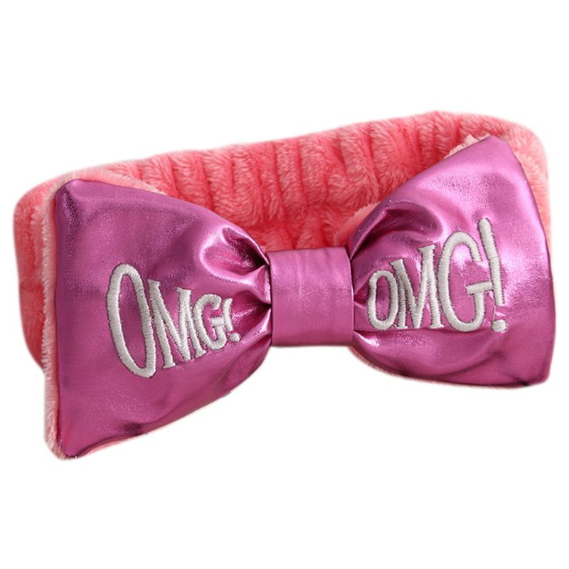 Băng Đô Cài Tóc Bản Rộng In Chữ Dùng Trang Điểm Tiệc