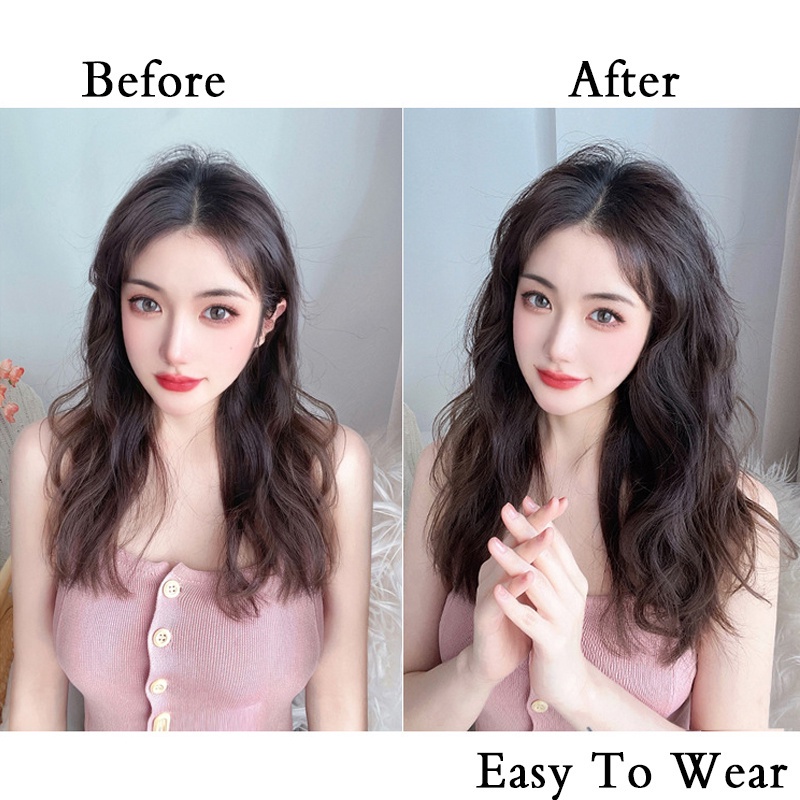 Miếng Đệm Nối Tóc Vô Hình Dạng Kẹp Tăng Độ Dày Hai Mặt