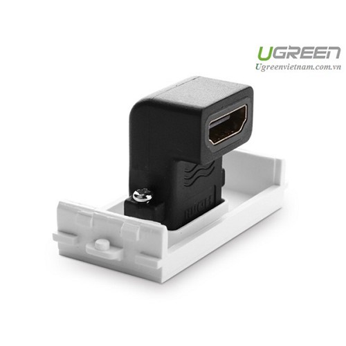 Hạt Wallplate HDMI âm tường bẻ góc 90 độ Ugreen UG-20318 chính hãng