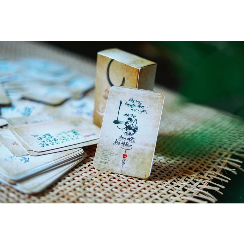 Bộ 64 thẻ Bình yên thư pháp