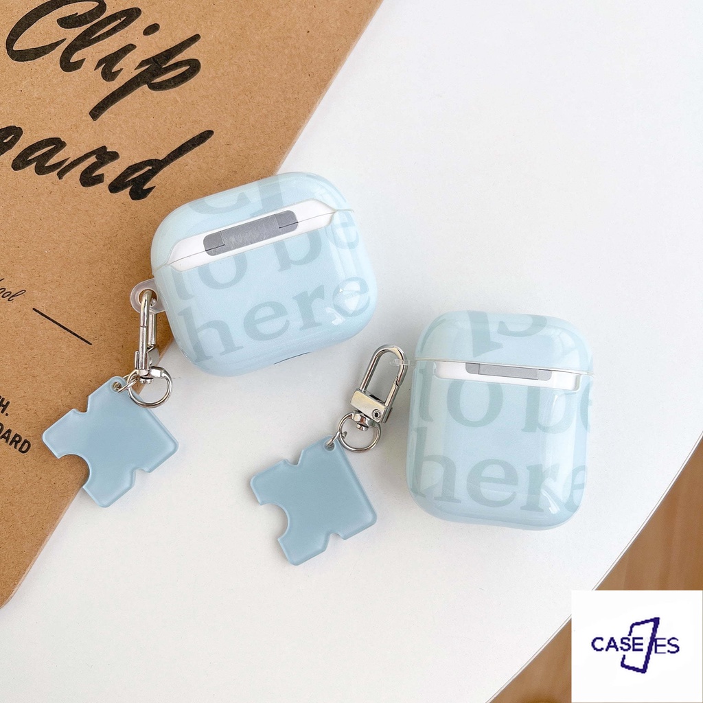 Vỏ Bảo Vệ Hộp Sạc Tai Nghe AirPods 1 / 2 / 3 3 Pro Mềm Chống Rơi Hình Bầu Trời Xanh Dễ Thương Ốp