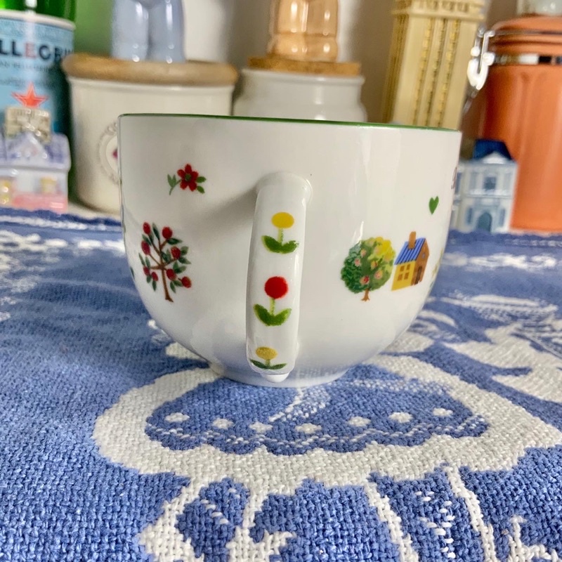 Ly sứ country vintage nhật bản gốm sứ tuyển lựa