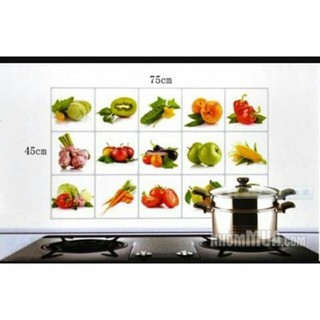 Tranh dán bếp kt45*75cm, 60*90cm