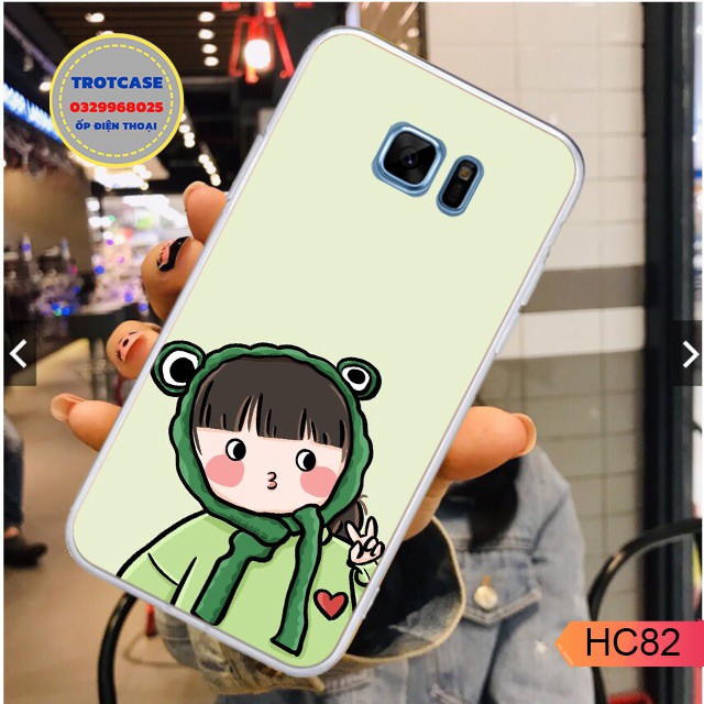 Ốp lưng Samsung Note Fe/S6/S6 edge /S7/S7 edge- ố dẻo in hình thỏ xanh và khủng long xanh siêu dễ thương