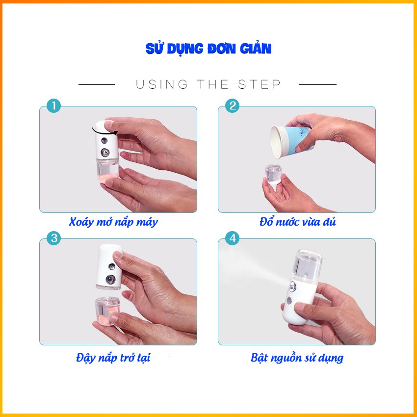 Máy xịt khoáng mini, máy phun sương tạo độ ẩm cầm tay giúp chị em  luôn có làn da khỏe mạnh - Bảo Hành 3 tháng - Kaizo | BigBuy360 - bigbuy360.vn