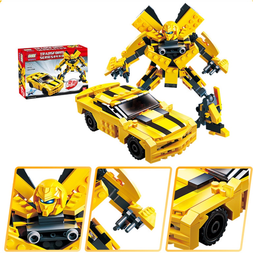 BỘ ĐỒ CHƠI XẾP HÌNH Mô Hình ROBOT Transformer OPTIMUS - Lắp Ráp Robot Người Máy Biến Hình