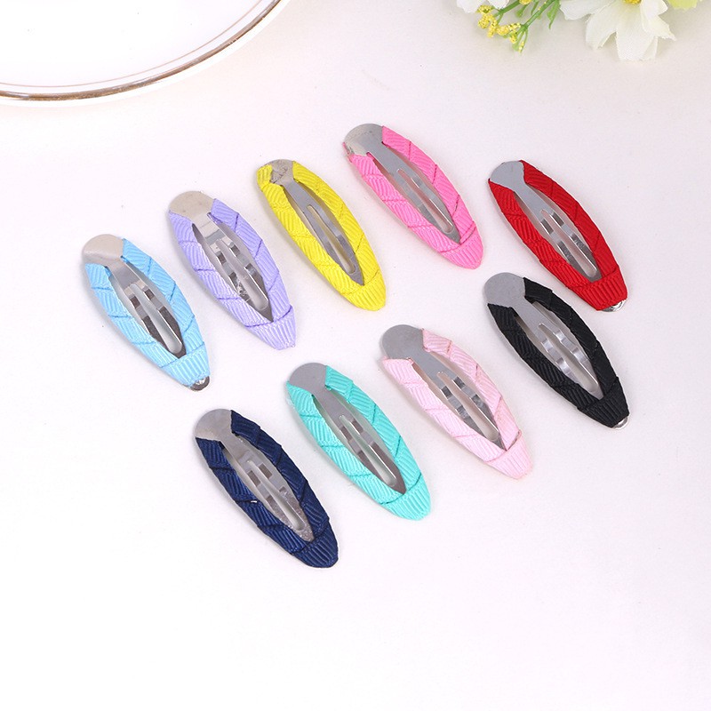 Kẹp tách bầu dục cuốn sẵn-phụ kiện bờm tóc