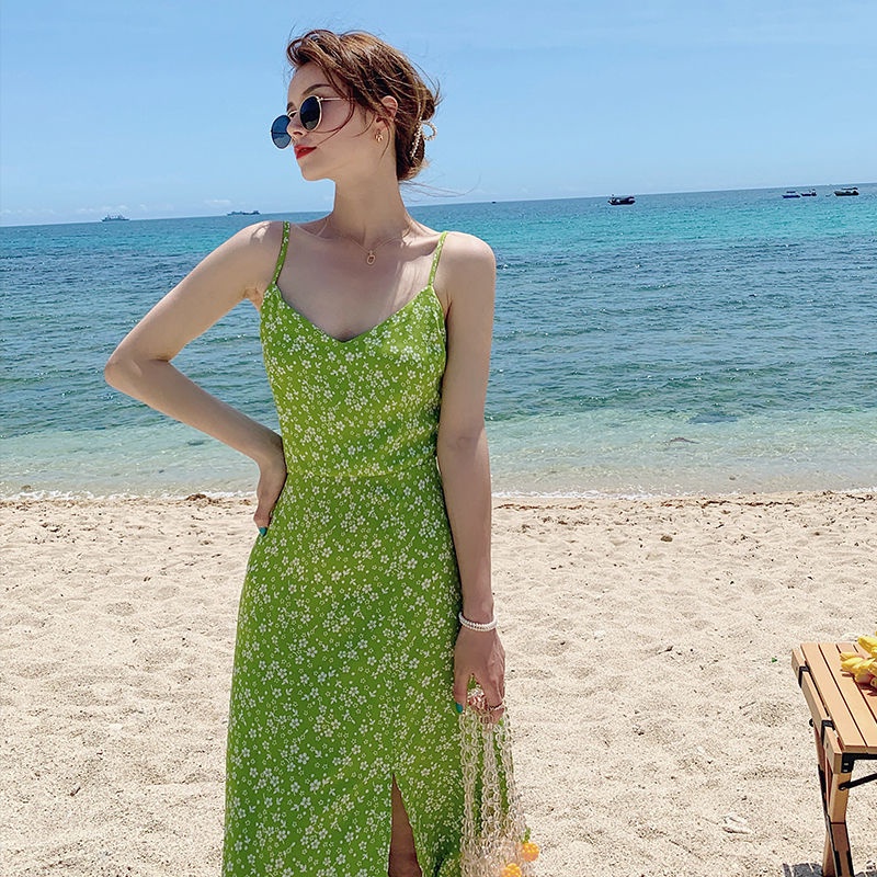 Đầm IELGY không tay in hoa phong cách cổ điển dành cho nữ