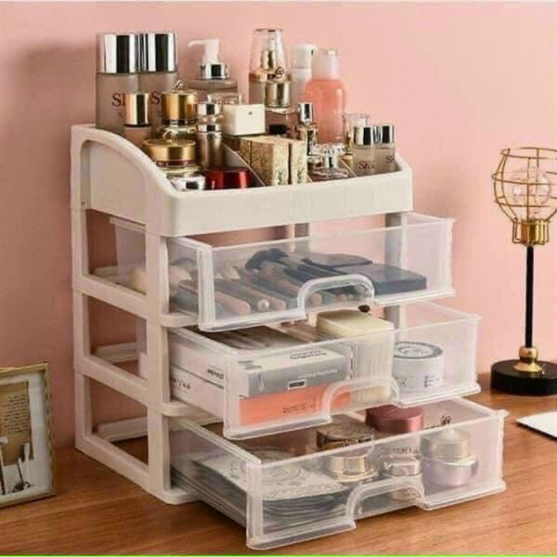 GIÁ TỐT NHẤTKỆ ĐA NĂMG - KỆ MỸ PHẨM BẰNG NHỰA 4 TẦNG