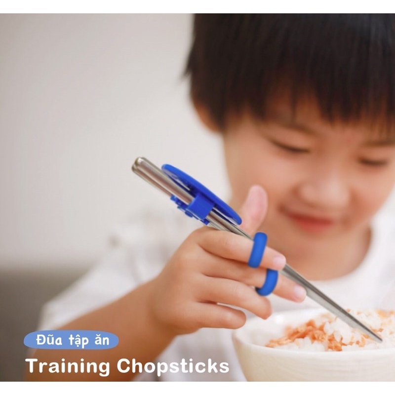 Đũa tập ăn xỏ ngón cho bé KUKU Duckbill KU3039 (1 đôi)