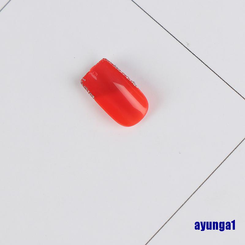 Set 24 móng tay giả hoa hồng trang trí móng tay nghệ thuật