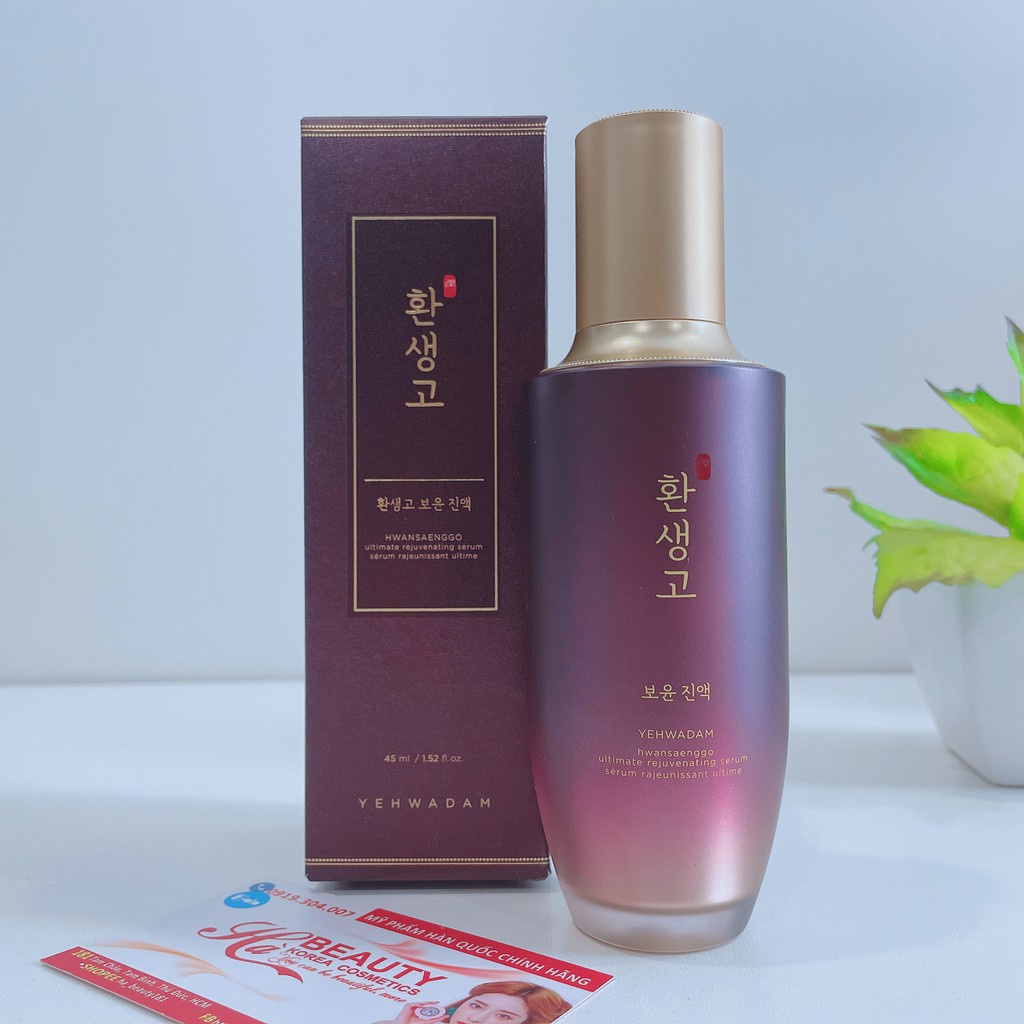 Serum dưỡng ẩm chống lão hóa trẻ hóa da nám nếp nhăn The Face Shop Yehwadam Hwansaenggo Ultimate Rejuvenating Serum 45ml
