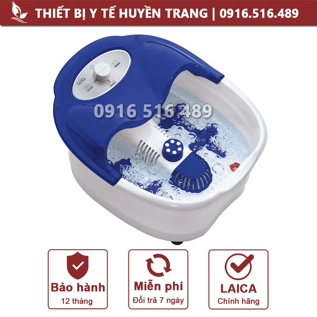 Bồn/Chậu Ngâm Chân Massage Hồng Ngoại Cắm Điện LAICA PC1301 BH 12 Tháng - Thiết Bị Y Tế Huyền Trang