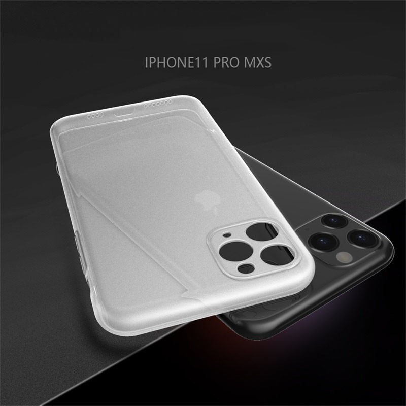 Ốp điện thoại silica gel mềm mặt nhám bán thấm dành cho Apple iPhone 11 Pro Max XS Max XR 6 6S 7 8 Plus SE2 SE 2020