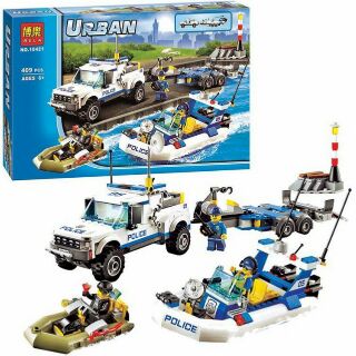 Đồ chơi Lego Lắp Ráp POLICE 10421 Tàu Tuần Dương Cảnh Sát