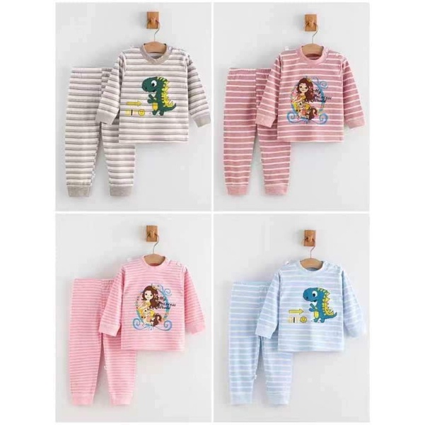 🍭🍭 Bộ Dài Tay Cotton Mềm Mịn Hàng Quảng Châu Xuất Nhật Cho Bé Trai Và Bé Gái