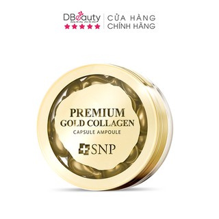 Viên Collagen Dưỡng Da Chống Lão Hóa, Cấp Ẩm Da SNP Premium Gold Collagen Capsule Ampoule