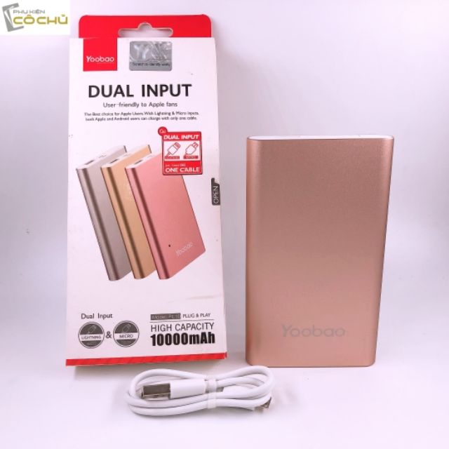 Sạc dự phòng YOOBAO PL10 - 10000mAh Chính Hãng nguyên SEAL