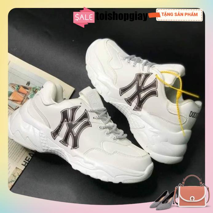 Giày 𝗠𝗟𝗕 sneakers chữ BOSTON chữ Ny , Giày thế thao nam nữ logo in 3D NY đen mới nhất 2022, tăng chiều cao 5cm