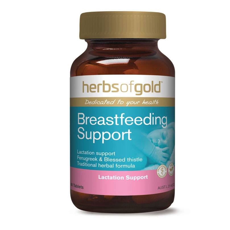 Viên uống lợi sữa Herbs Of Gold Breastfeeding Support 60 viên - Hàng Úc