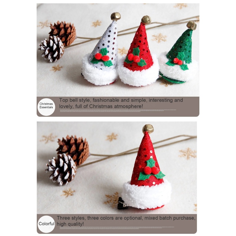 Kẹp Tóc Hình Nón Ông Già Noel