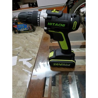 MÁY KHOAN PIN HITACHI 26V  2 PIN (CÓ BÚA)