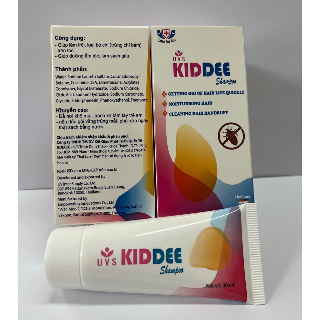 Dầu gội KIDDEE giúp loại bỏ chí 30ml