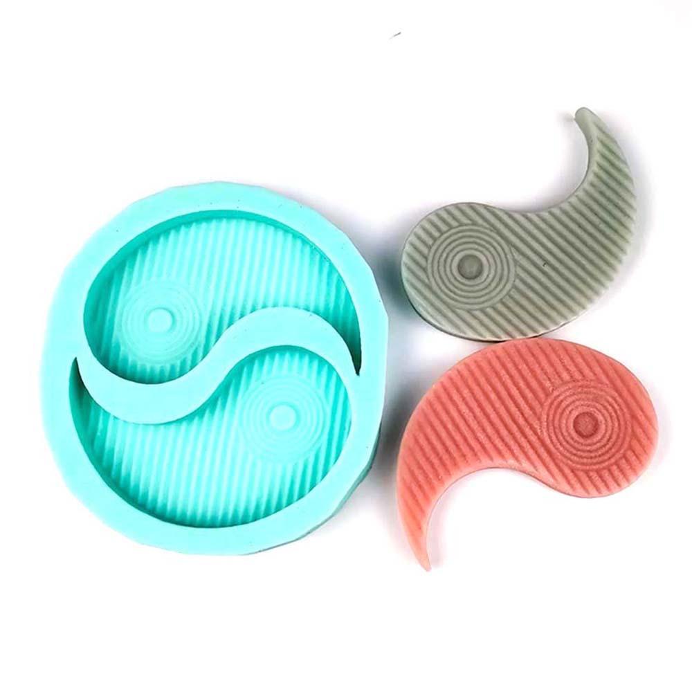 YIYU Khuôn Làm Đế Lót Ly Bằng Nhựa Resin Phong Cách Cổ Điển Độc Đáo Trang Trí Nhà Cửa